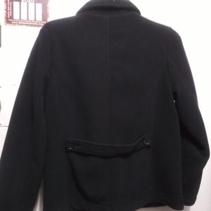 Land's End fleece pea coat